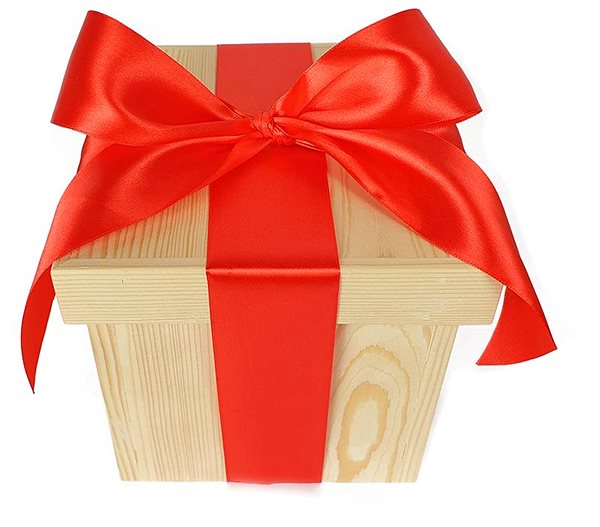 Úložný box LAALU Škatuľka DELUXE drevená prírodná 17 × 17 cm ...