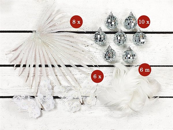 Karácsonyfadísz LAALU karácsonyi díszek - Pillangófény készlet, max. 100 cm fákhoz ...