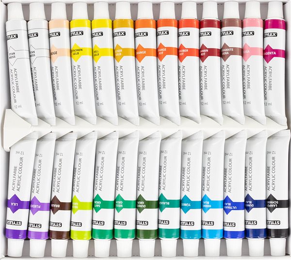 Acrylic paints for canvas Stylex Laura 28627 .