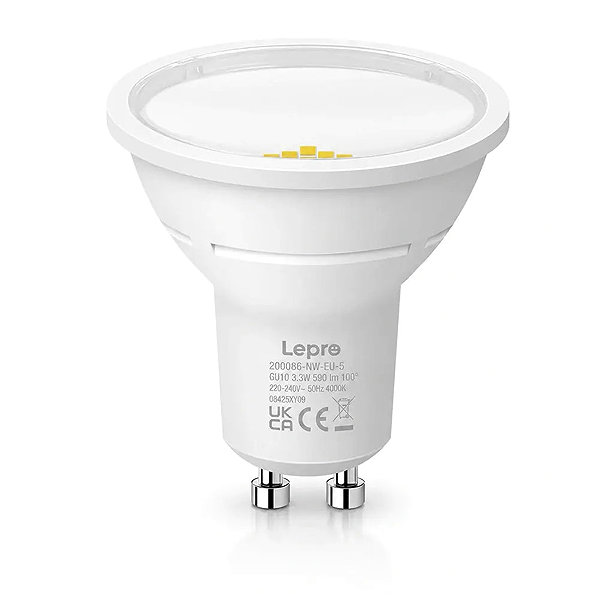 LED-Birne Lepro GU10 3,3 W 4000 K 5 Stk. ...