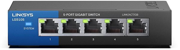 Switch Linksys LGS105 5-Port Desktop Gigabit, schwarz ...