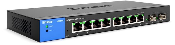 Switch Linksys 8-Port Managed Gigabit + 2 SFP Ports ...