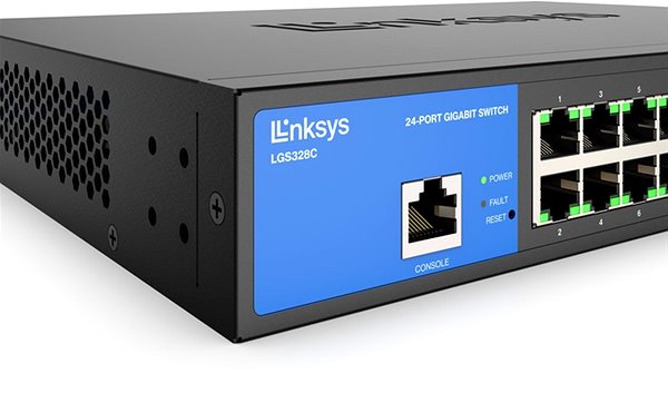 Switch Linksys 24-Port Managed Gigabit + 4 SFP+ Ports ...