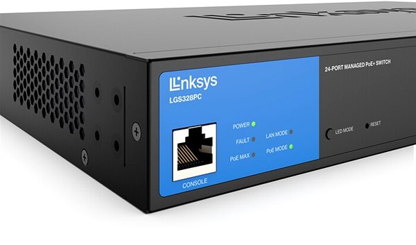 Switch Linksys 24-Port Managed PoE+ Gigabit 4 1G Sfp 250 W TAA ...