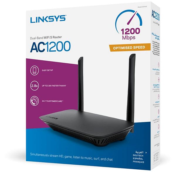 WiFi router Linksys E5400 AC1200 Mu-Mimo ...