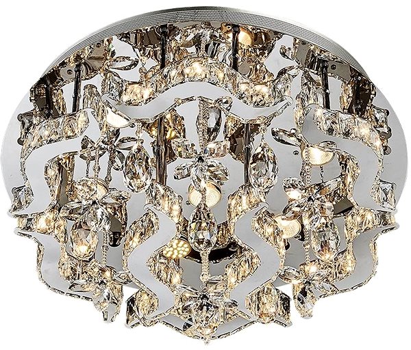 Ceiling Light Luxera 62409 - LED Crystal Ceiling Light ARAMEA, 7xGU10/50W + LED/24W Screen