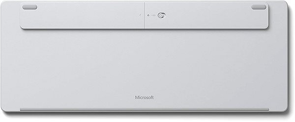Klávesnica Microsoft Designer Compact Keyboard HU, Glacier Zadná strana