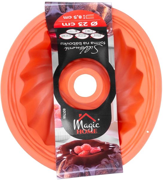 Baking Mould MagicHome Baking mould, silicone, red, 23 × 8,5 cm ...
