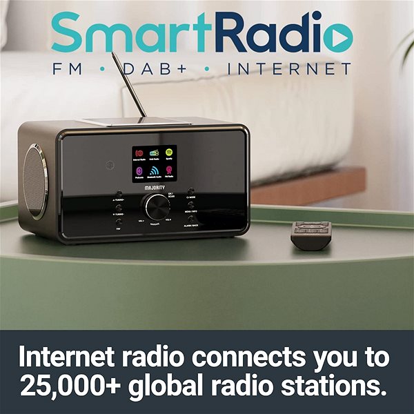 Radio Majority Bard Black, DAB+/FM, IR ...