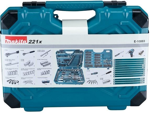 Krova készlet Makita E-10883 szerszámkészlet 221 db ...