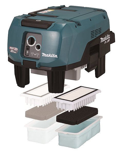 Industrial vacuum cleaner MAKITA Accu-vacuum cleaner universal, class L, Li-ion XGT 2 × 40V VC007GLZ01, without battery Z .