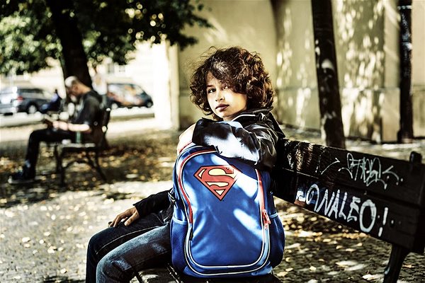 Školní batoh Baagl Superman s pončem – ORIGINAL ...