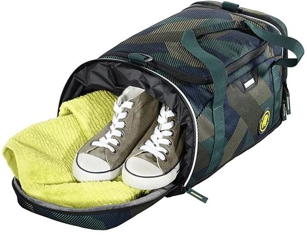 Sports Bag coocazoo SporterPorter Polygon Bricks Side View