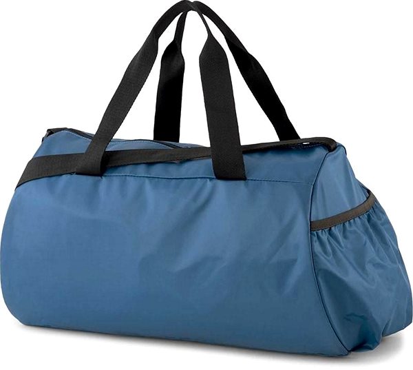 Sportovní taška PUMA AT ESS BARREL BAG DIGI BLUE BLACK PINK Zadní strana