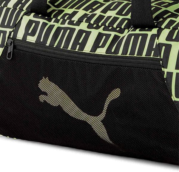 Sportovní taška PUMA AT ESS BARREL BAG BLACK FIZZY YELLOW Vlastnosti/technologie