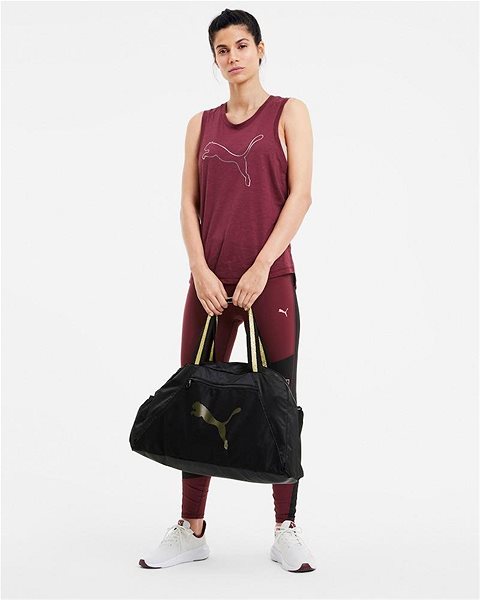 Taška přes rameno Puma At Ess Grip bag černá Lifestyle