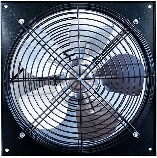 Bathroom fan MakTrade MF200G10B multipurpose fan, 230 V, 36 W, 410 m3, black mat .