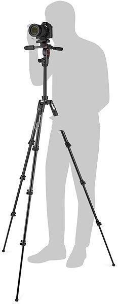 Tripod Manfrotto Befree 3-Way Live Advanced Alu, Black Features/technology