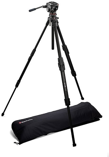 Stativ Manfrotto ONE Alu Hybrid Tripod mit 500X Fluidkopf ...