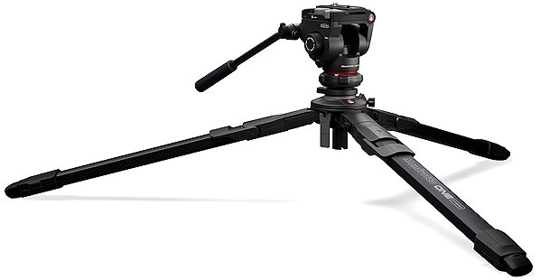Stativ Manfrotto ONE Alu Hybrid Tripod mit 500X Fluidkopf ...