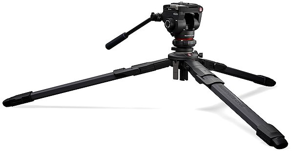 Stativ Manfrotto ONE Carbon Hybrid Tripod mit 500X Fluidkopf ...