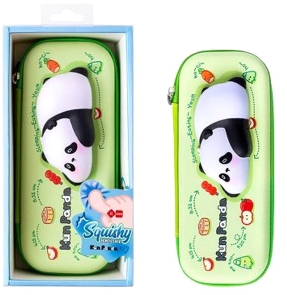 Manal SQUISHY Panda school pencil case.