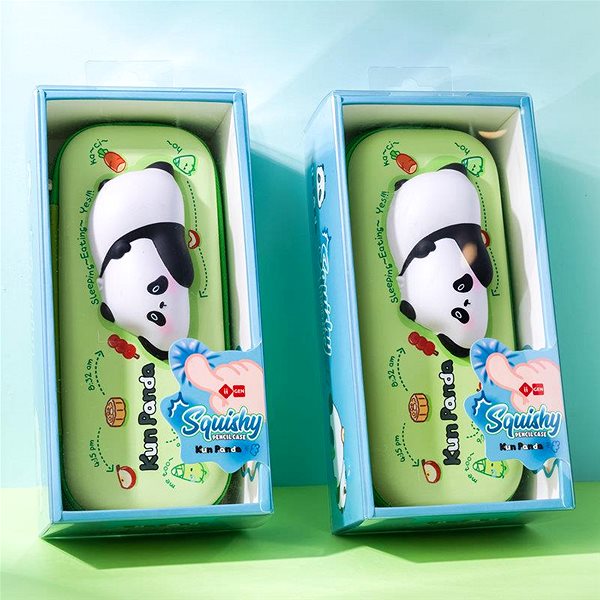 Manal SQUISHY Panda school pencil case.