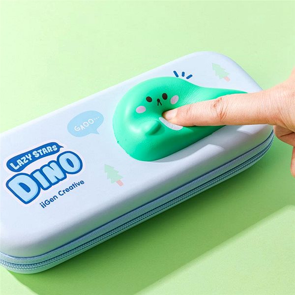 Manal SQUISHY Dinosaur school pencil case.
