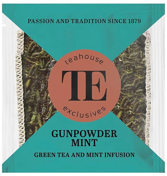 Tea Market Grounds TE Luxury Tea Bag 15 Gunpowder Mint .