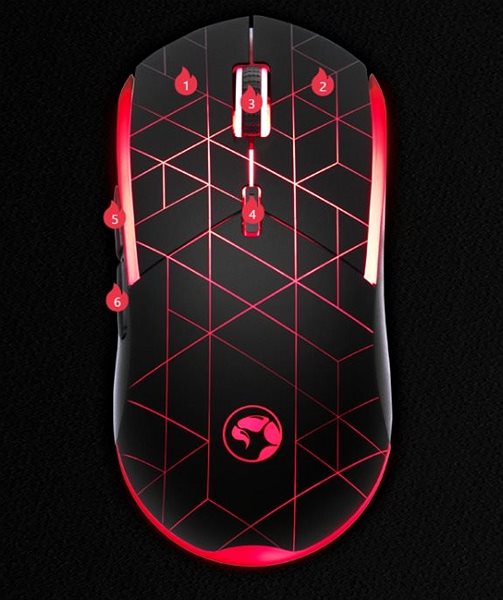 Gaming-Maus MARVO M115 6D Programmable Gaming Mouse Screen