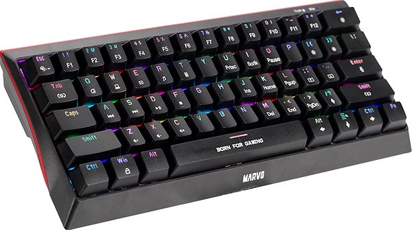 Gaming-Tastatur MARVO KG962EN-B Mechanical Blue 60% - US v2 ...