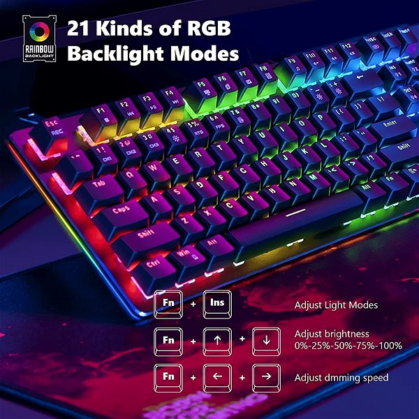 Keyboard and Mouse Set MARVO CM372 Gaming Combo Backlit Features/technology