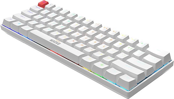 Gaming Keyboard Marvo Saber 61 White Mechanical Wired Keyboard - EN ...