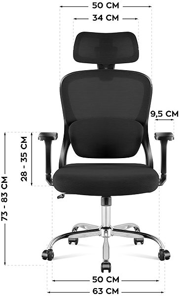 Office Armchair MARK ADLER Executive swivel chair 3.2 black ...