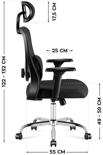 MARK ADLER Manager 3.2 black executive swivel chair.