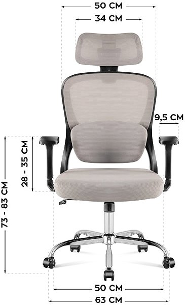 Office Armchair MARK ADLER Executive Swivel Chair 3.2 Grey ...