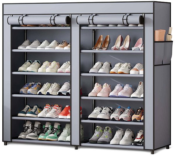 Massido MS-805 Textile wardrobe graphite.