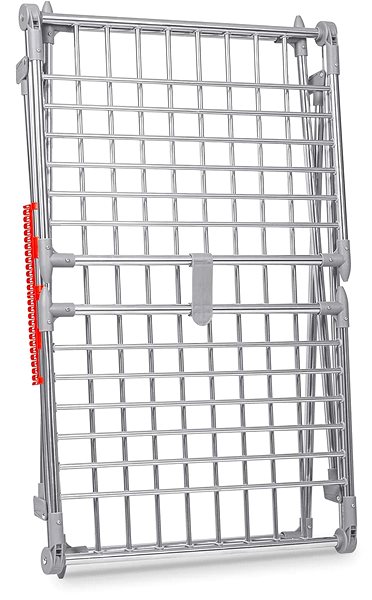 Massido Debora standing folding clothes dryer in stainless steel .