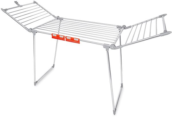 Massido Debora standing folding clothes dryer in stainless steel .