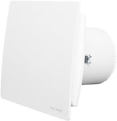 Bathroom fan MakTrade MTG A100XM-K silent with damper, white .