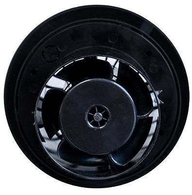 MakTrade 100-K Lunar bathroom fan with 8 W flap, black .