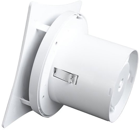 Bathroom fan MakTrade 100-K Mistral with damper 8 W, white frosted glass .
