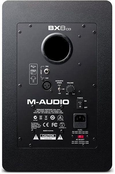 Hangszóró M-Audio BX8 D3 Hátoldal