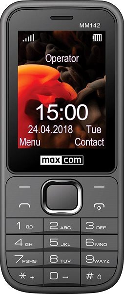 Mobilný telefón Maxcom MM142 sivý Screen