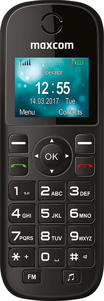 Mobilný telefón Maxcom MM35D 4/4MB BLACK ...