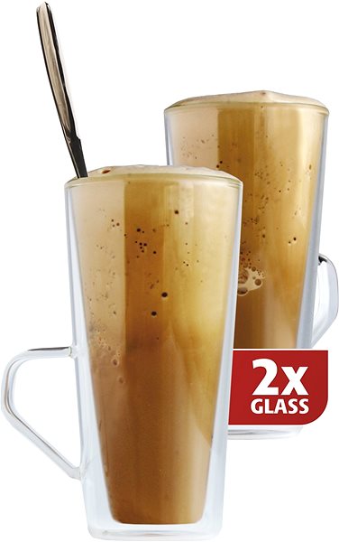 Glas Maxxo Thermosgläser für Kaffee Frappé - 320 ml - 2 Stück ...