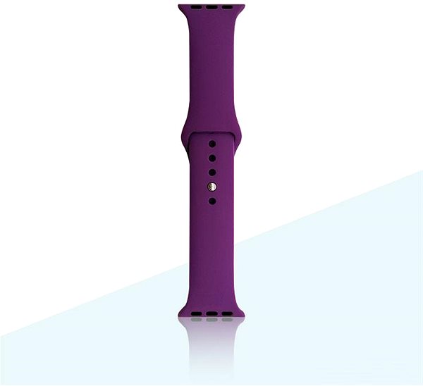 Řemínek Silikonový řemínek pro Apple Watch 38/40/41mm fialový S/M ...