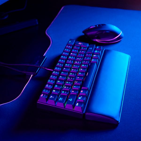 Gamer billentyűzet HAMA Gaming Urage Exodus 760 TKL Mechanical mini keyboard, RGB, Red switch, black ...