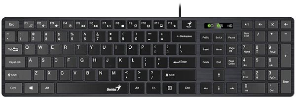 Keyboard and Mouse Set Genius SlimStar C126 - CZ/SK Keyboard