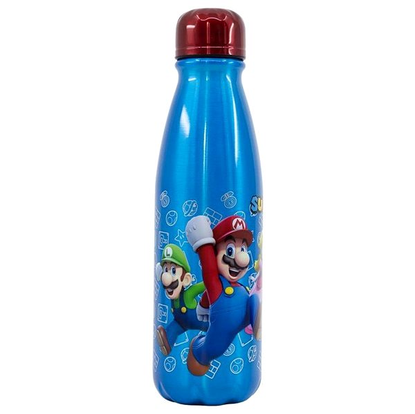 Detská fľaša na pitie Alum Denná hliníková fľaša 600 ml – Super Mario ...